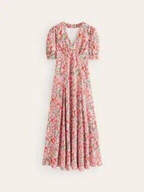 NWT BODEN Rosie Godet Tea Dress Fit & Flare Midi Dress Floral Size 20-22